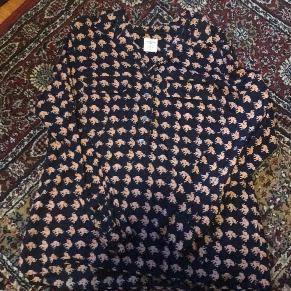 Gap Fitted Boyfriend | Elephant Print